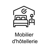 Du mobilier d'hôtellerie, par exemple : des lits, des tables de nuit, des chaises, des bureaux, des armoires, des canapés, etc... Du mobilier d'hôtellerie, par exemple : des lits, des tables de nuit, des chaises, des bureaux, des armoires, des canapés, etc...